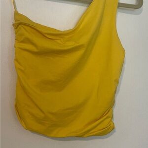 superdown Spring Yellow Crop Top Small